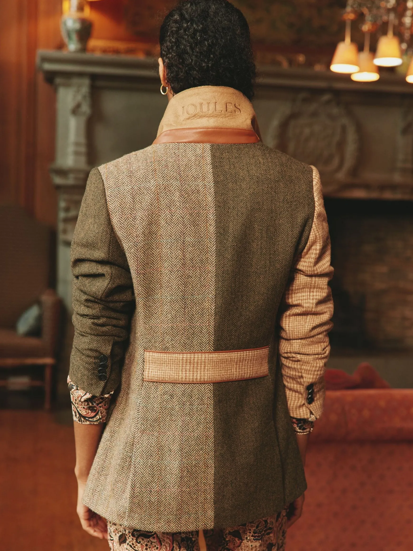 Harlow Multi Hotchpotch Tweed Blazer