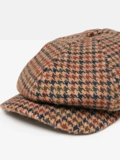 Harrogate Brown Tweed Baker Boy Hat