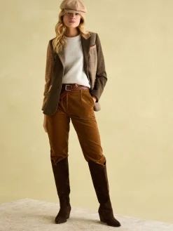 Harrogate Brown/Cream Baker Boy Hat