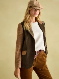 Harrogate Brown/Cream Baker Boy Hat