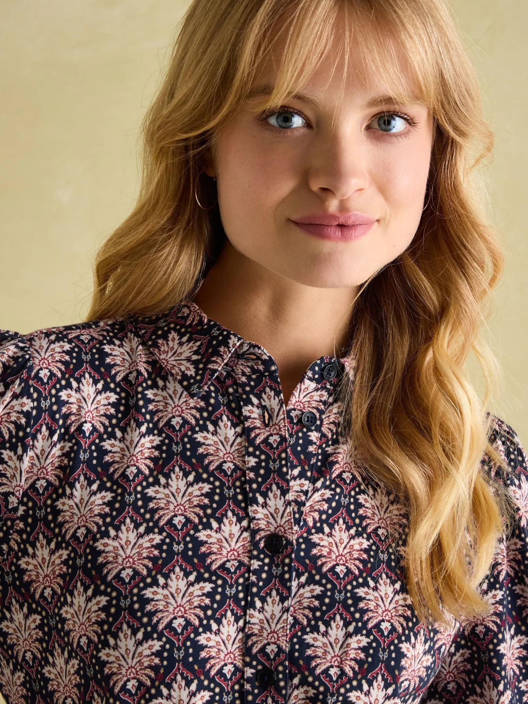 Hazel Navy and Pink Jersey Shirt Dress