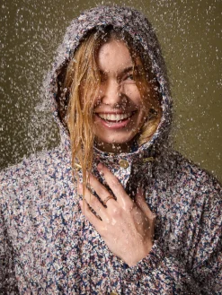 Holkham Ditsy Floral Waterproof Packable Raincoat With Hood