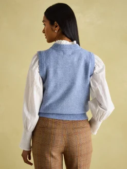 Holly Blue Knitted Vest