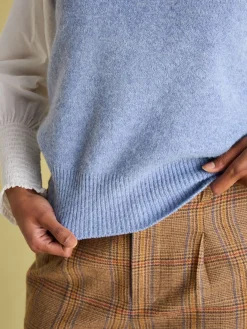 Holly Blue Knitted Vest