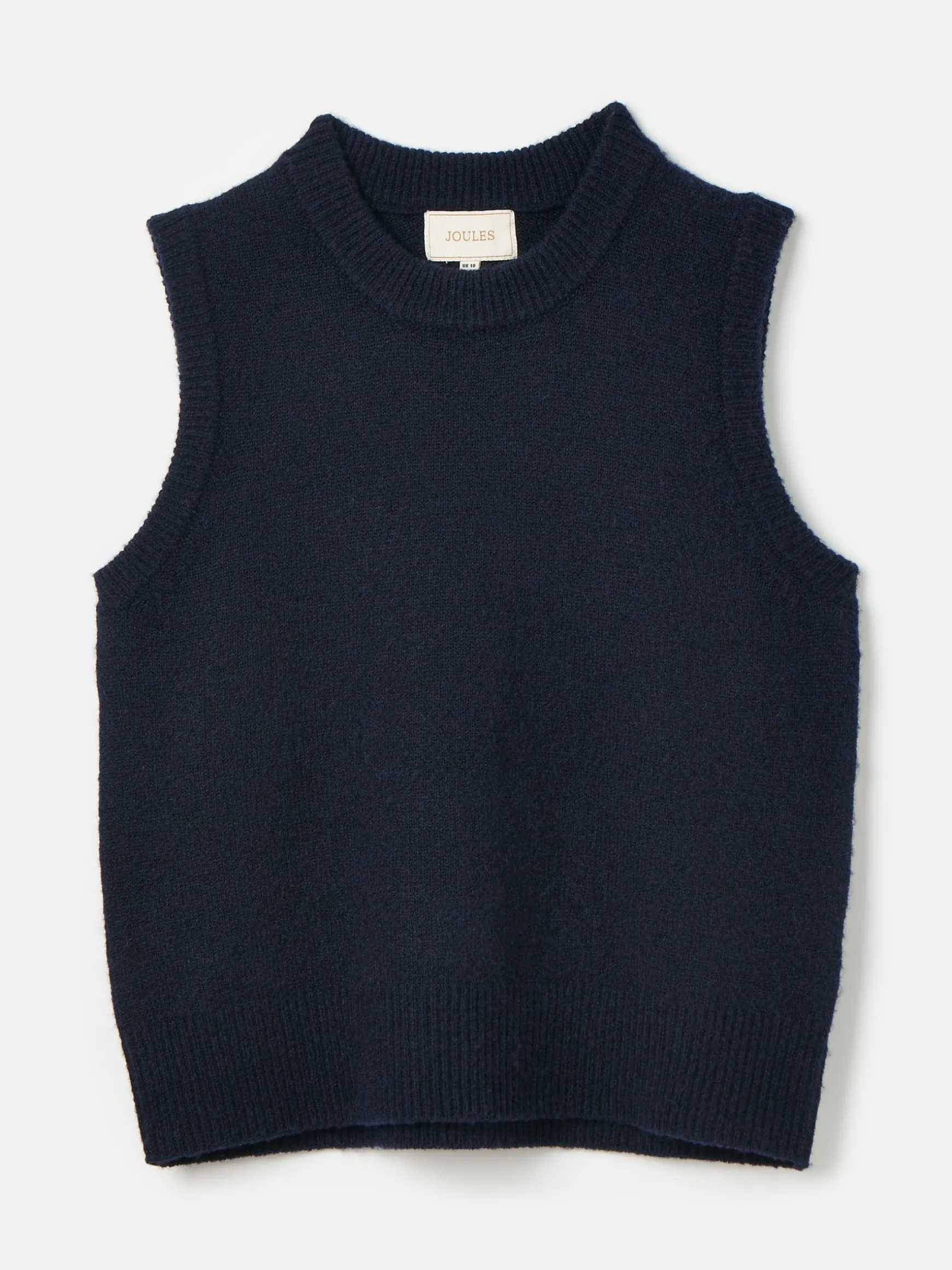 Holly Navy Blue Regular Fit Knitted Vest