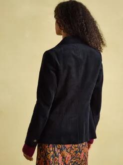 Holton Navy Blue Corduroy Blazer