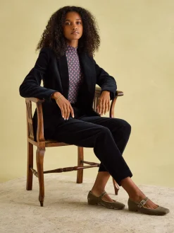 Holton Navy Blue Corduroy Blazer