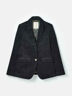 Holton Navy Blue Corduroy Blazer