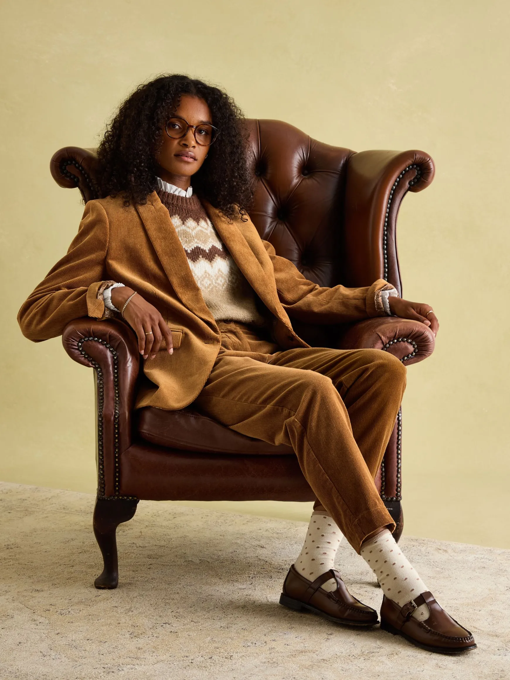 Holton Tan Brown Corduroy Blazer