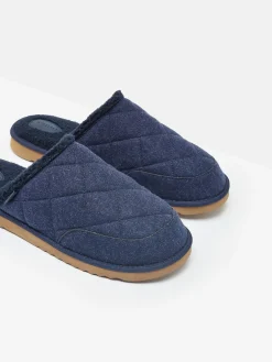 Homebound Navy Quilted Slippers