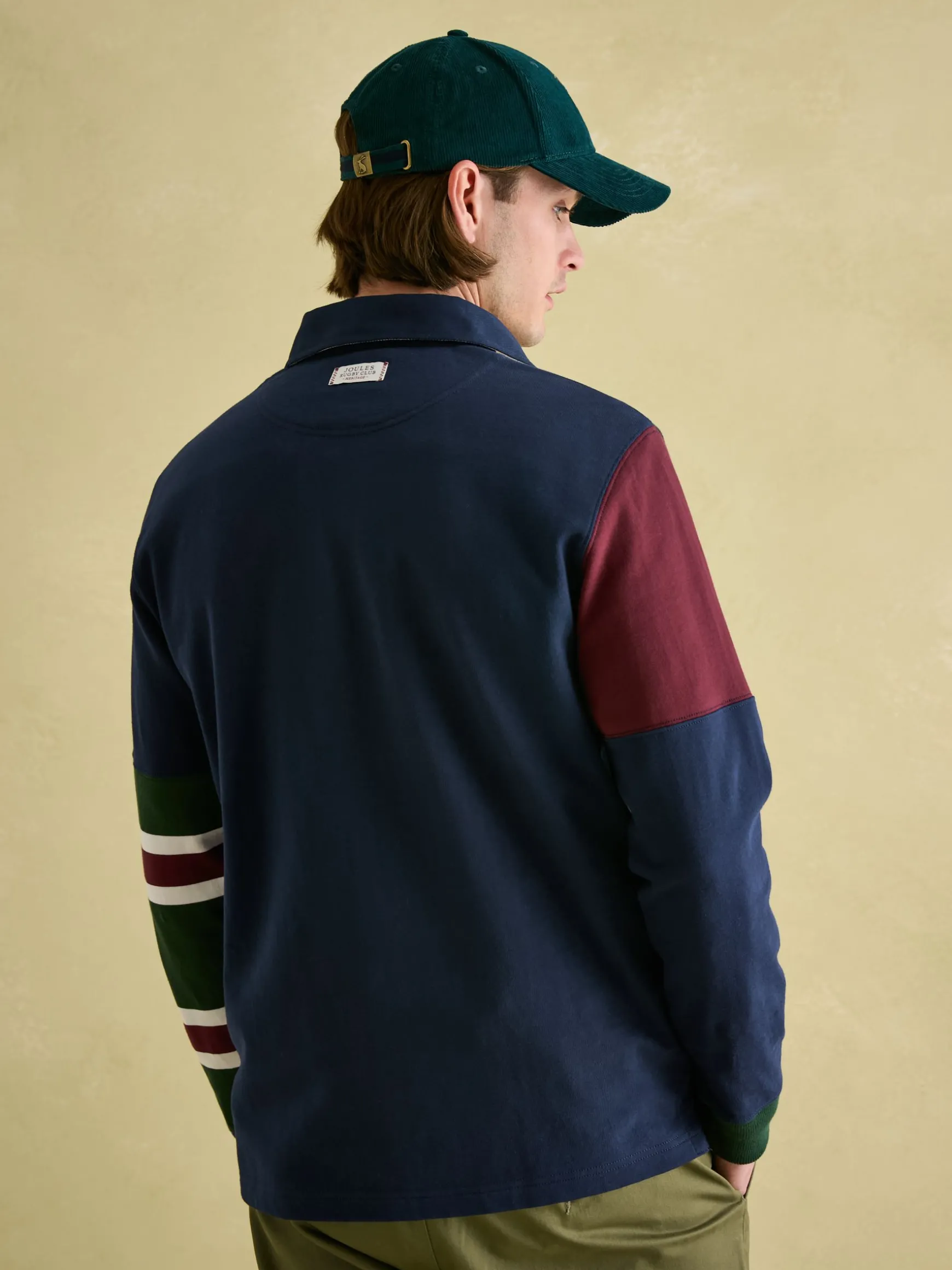 Hotch Potch Navy Embellished Striped Rugby Shirt