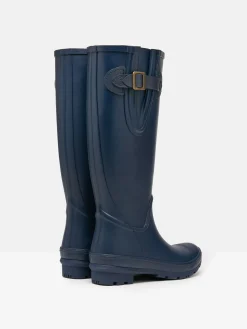 Houghton Navy Blue Adjustable Tall Wellies