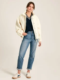 Hove Cream Waterproof Windbreaker Jacket