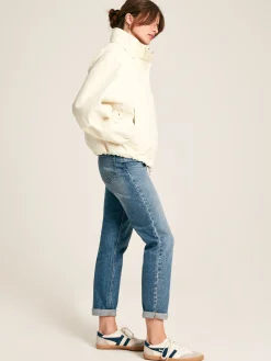 Hove Cream Waterproof Windbreaker Jacket