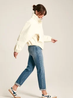 Hove Cream Waterproof Windbreaker Jacket