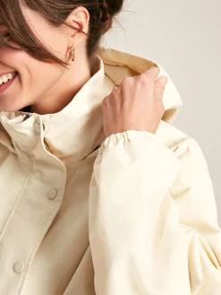 Hove Cream Waterproof Windbreaker Jacket