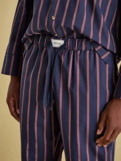 Hugo Navy Stripe Cotton Pyjama Set