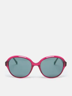 Hyacinth Red Round Rimmed Sunglasses