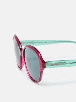 Hyacinth Red Round Rimmed Sunglasses