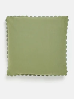 Indienne Green 100% Cotton Printed Cushion