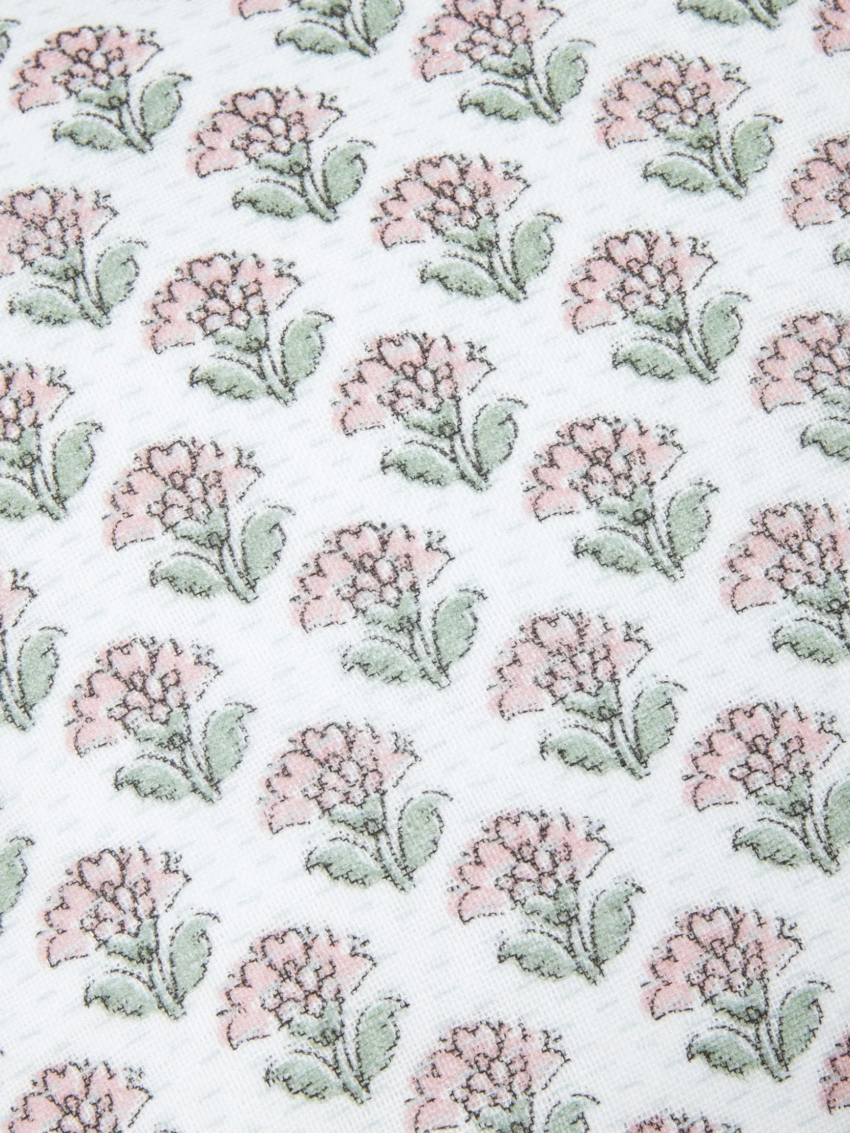 Indienne Green 100% Cotton Printed Cushion