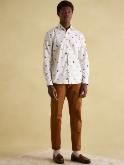 Invitation Cream Cotton Shirt