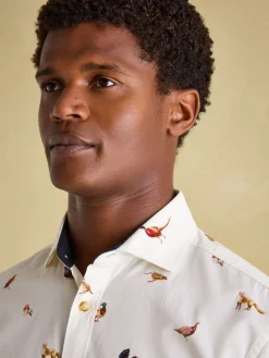 Invitation Cream Cotton Shirt