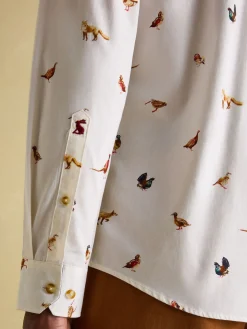 Invitation Cream Cotton Shirt