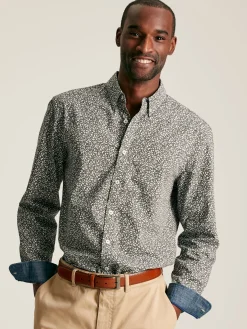 Invitation Green Floral Cotton Shirt