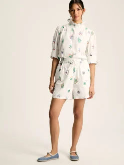 Iris White Embroidered Blouse