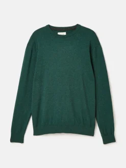 Jarvis Dark Green Crew Neck Knitted Jumper