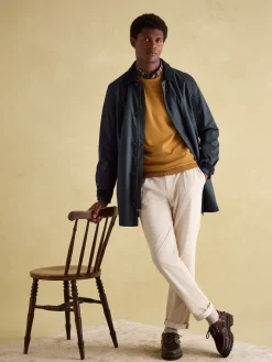 Jarvis Dark Yellow Crew Neck Knitted Jumper