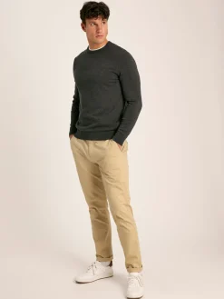 Jarvis Grey Crew Neck Knitted Jumper