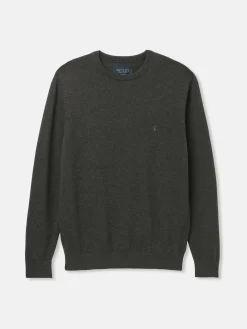 Jarvis Grey Crew Neck Knitted Jumper