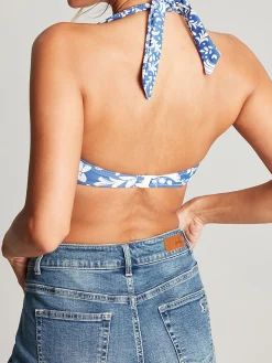 Jasmine Blue Mosaic Bikini Top