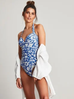 Jasmine Blue Mosaic Swimsuit