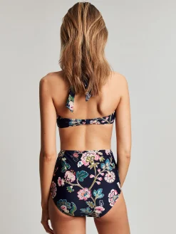Jasmine Navy Floral Bikini Top