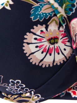 Jasmine Navy Floral Bikini Top