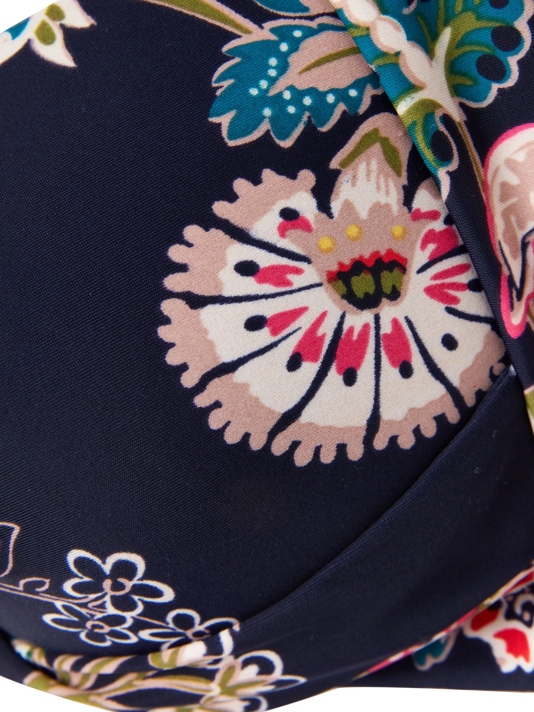 Jasmine Navy Floral Bikini Top
