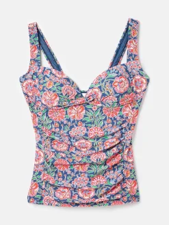 Jasmine Pink & Navy Tankini Top