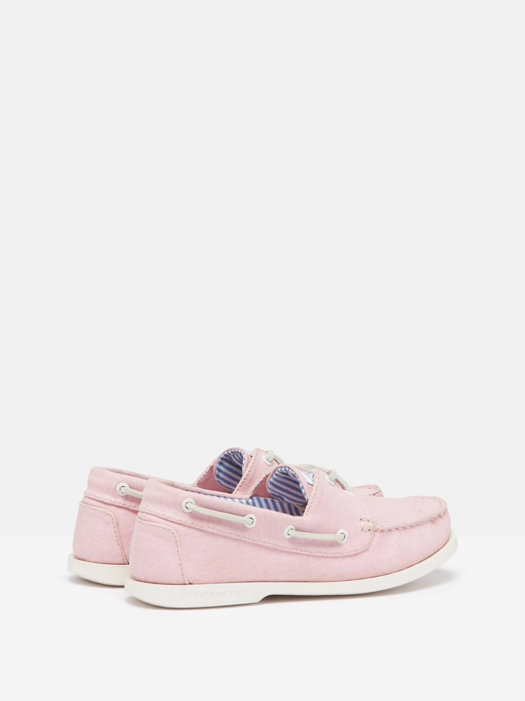 Joules X Chatham Pink Jetty Deck Shoes