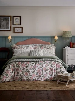 Juliette Floral Green 100% Cotton Bedding Set