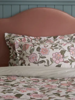Juliette Floral Green 100% Cotton Bedding Set