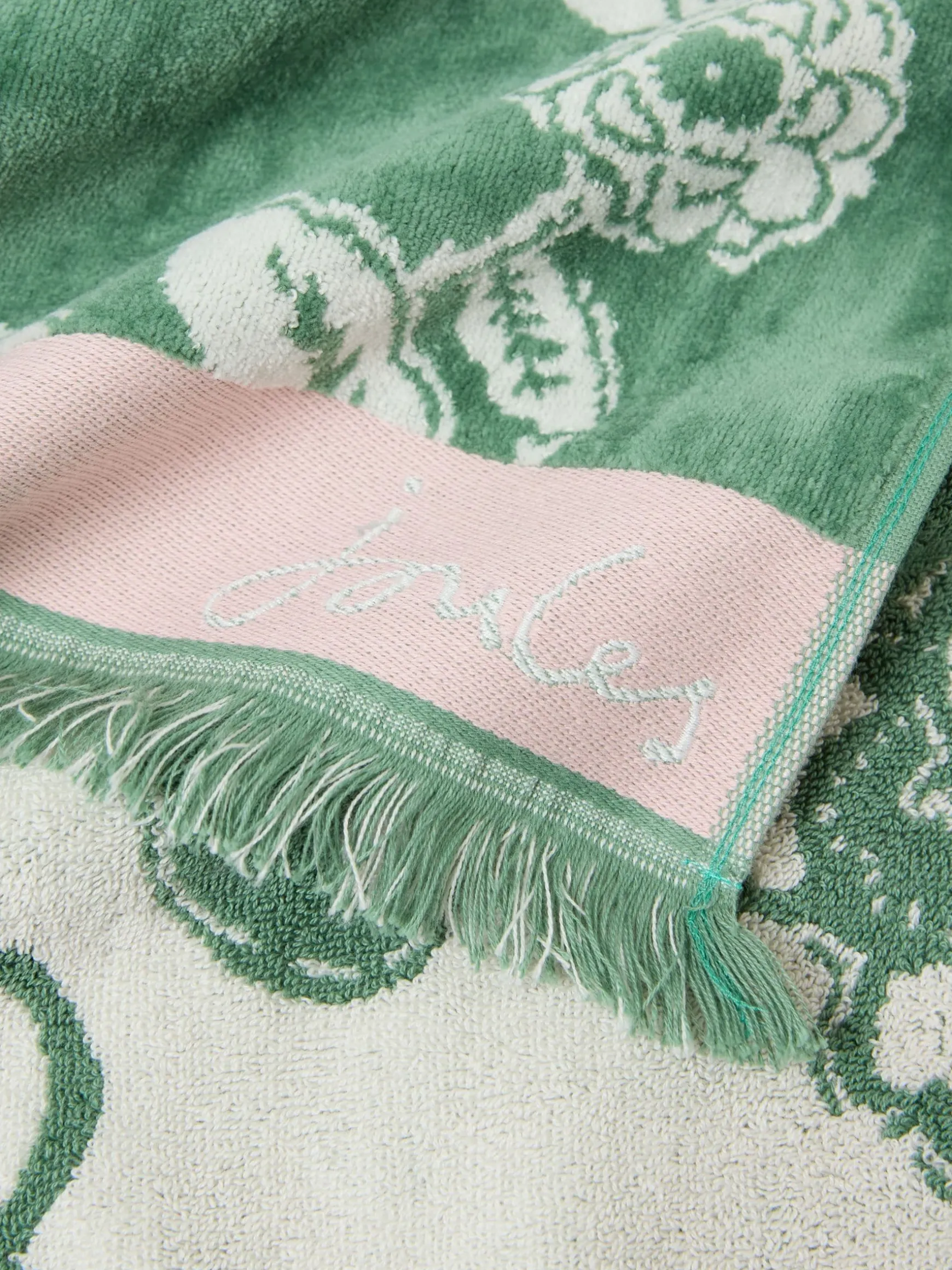 Juliette Green 100% Cotton Towel