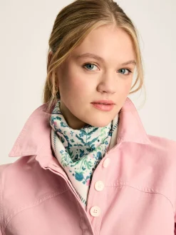 Kensington Cream Cotton Square Scarf