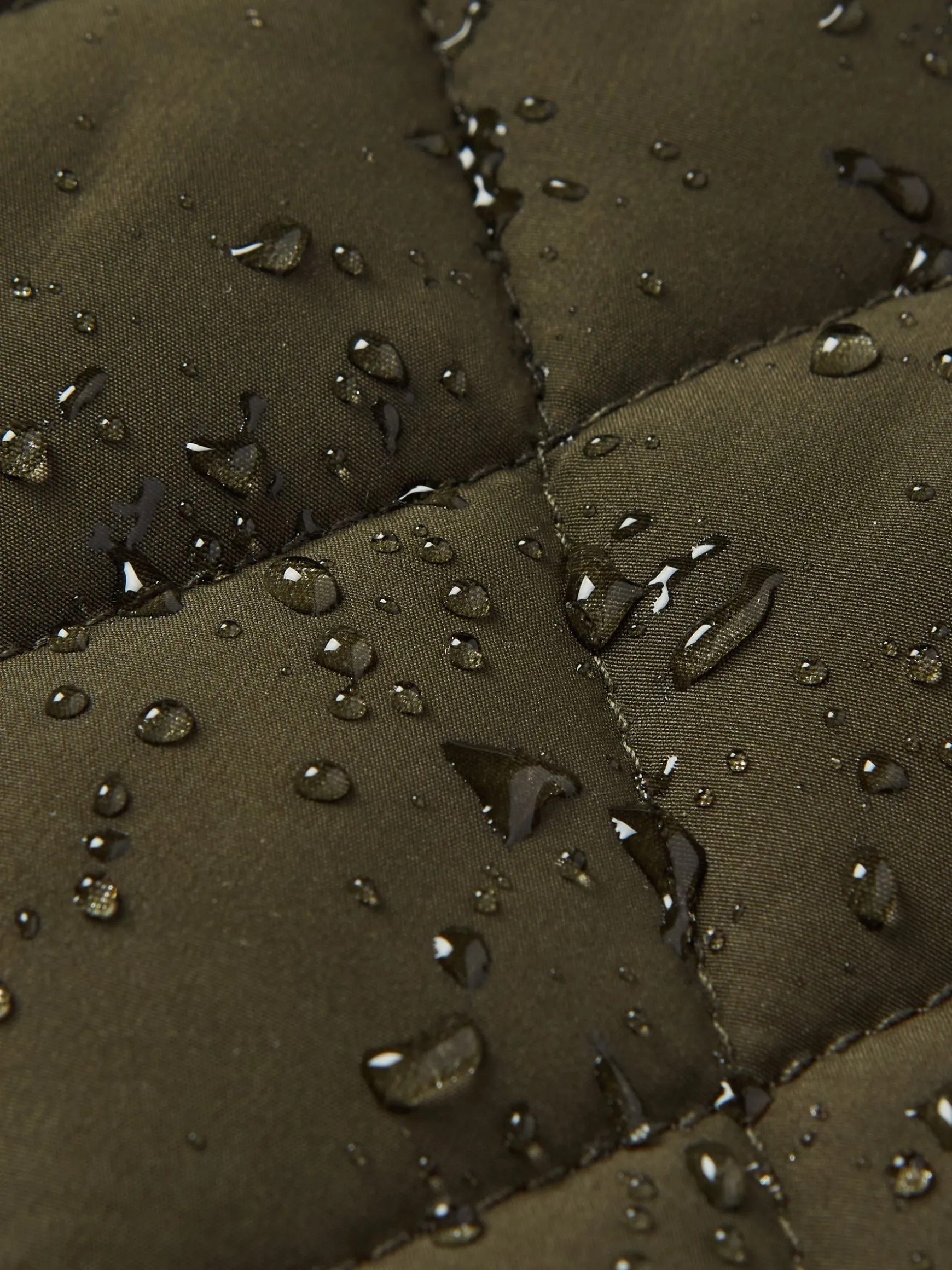 Kids' Atwell Khaki Green Showerproof Reversible Gilet