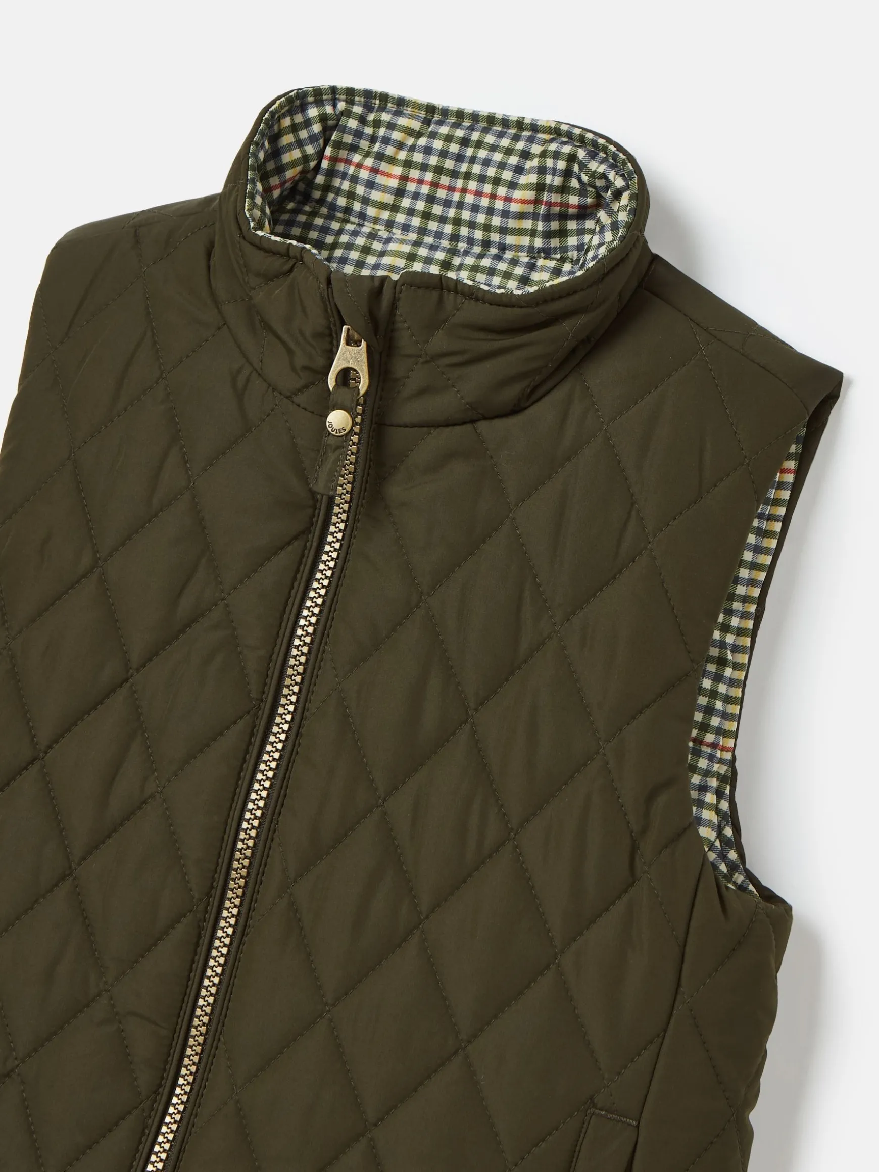 Kids' Atwell Khaki Green Showerproof Reversible Gilet