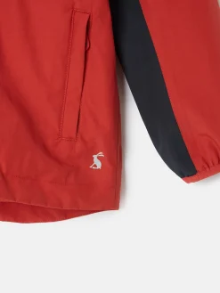 Kids' Ayston Orange Colourblock Waterproof Fleece Lined Raincoat