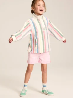 Kids' Burnham Multi Stripe Funnel Neck Sweatshirt