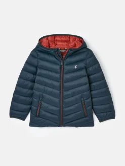 Kids' Cairn Navy Blue Showerproof Padded Coat